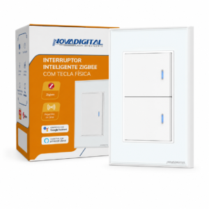 Interruptor Inteligente ZigBee 2 Botões Novadigital