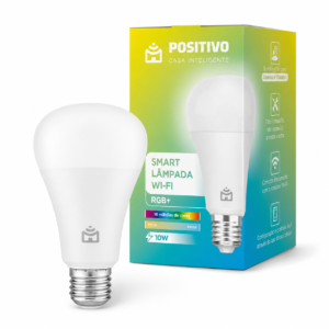 Smart Lâmpada Wi-Fi RGB LED 10W Positivo
