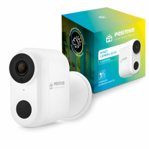 Smart Câmera Wi-Fi Bateria Positivo 1080p Interna/Externa