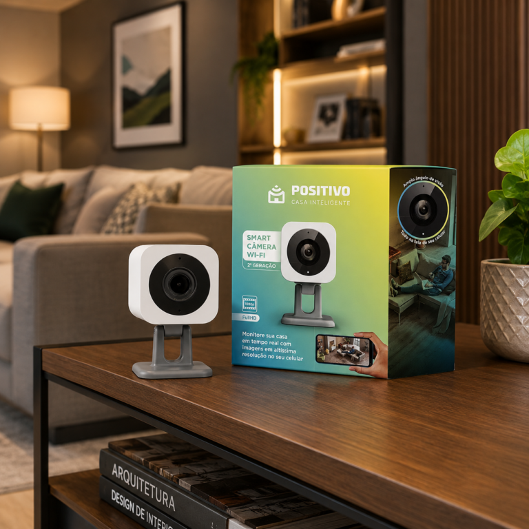 Câmera Wi-Fi Positivo 1080p: Monitoramento Inteligente por Menos de R$200