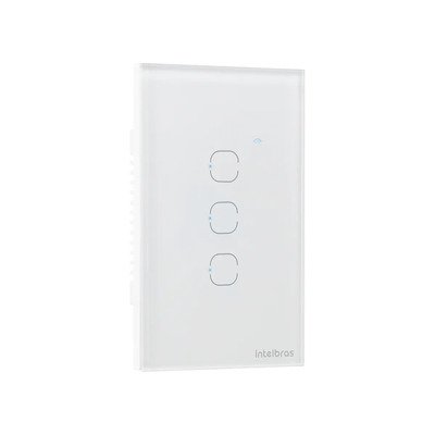 Interruptor Touch Inteligente 3 Teclas Eiw 1003 Intelbras Branco 127/220v