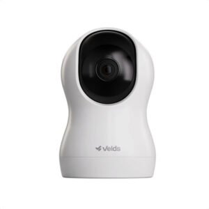 Câmera De Segurança Wifi 360 Velds, Fullhd+ 2k C/ Visão Noturna E Rastreamento De Movimento, Branco