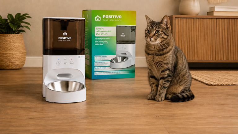 Smart Alimentador Pet Wi-Fi Positivo vale a pena? Analisamos o alimentador inteligente