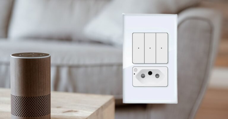 Interruptor Inteligente Wifi 3 Botões Teclas Física Clique 4x2 Com Tomada 20a App Pandaplus Alexa Google Branco 20 A Branco 3 Botões Com Tomada