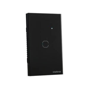 Interruptor Touch Inteligente 1 Tecla Eiw 1001 Intelbras Preto Bivolt 127/220v