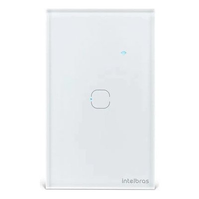 Interruptor Touch Inteligente 1 Tecla Eiw 1001 Intelbras Branco 127/220v